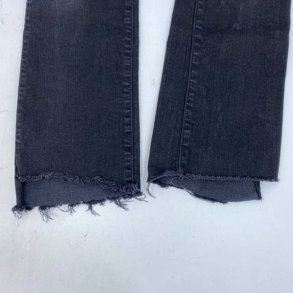 MOTHER Black Insider Step Crop Fray Jeans | Size 25 - Picture 9 of 11